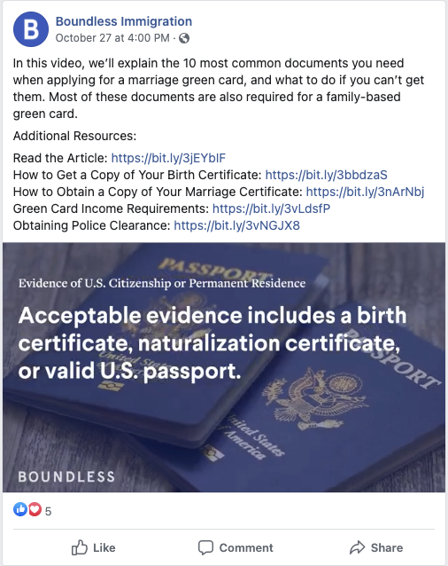 exemplo de promoção de conteúdo pilar nas redes sociais